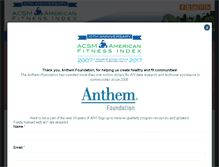 Tablet Screenshot of americanfitnessindex.org